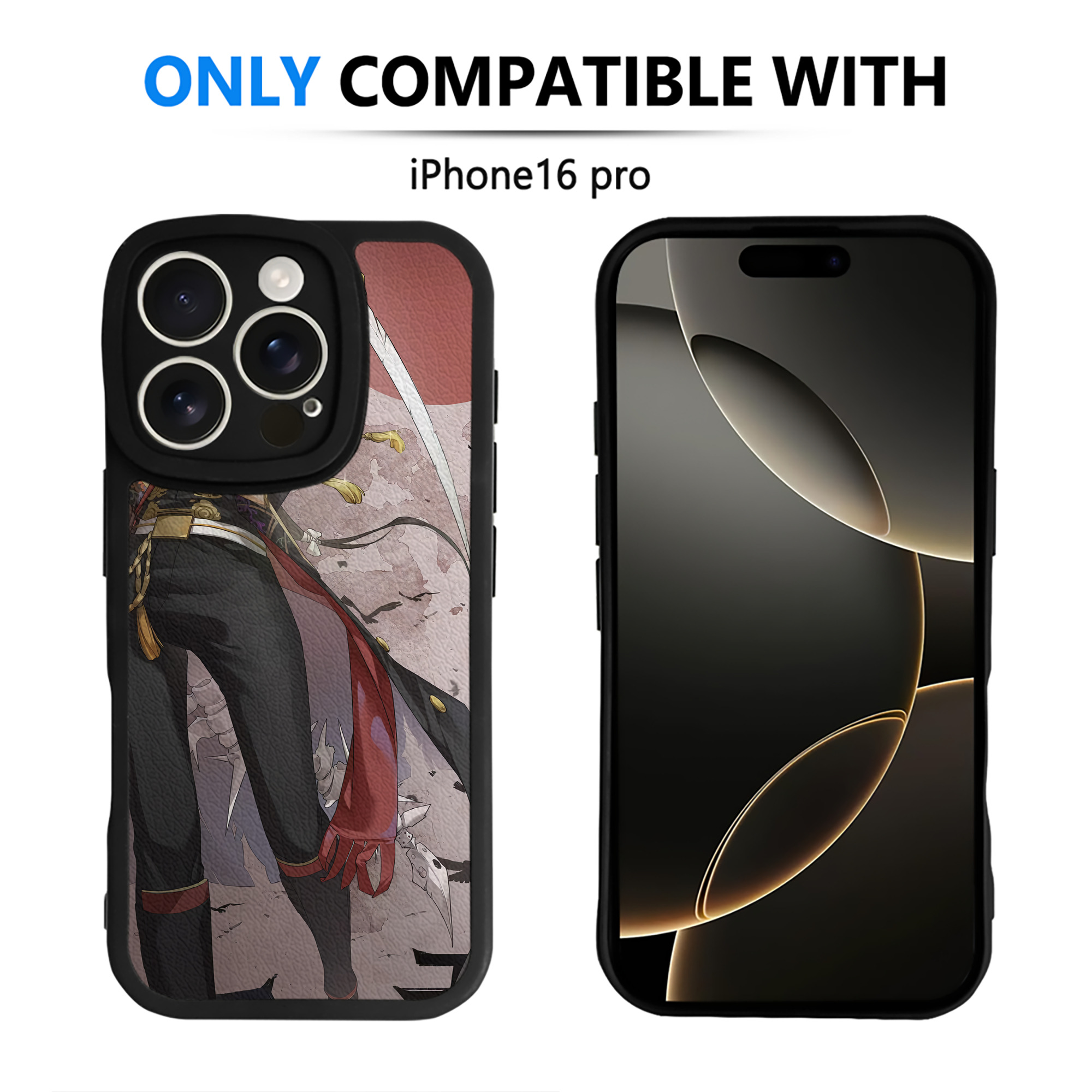 （画像用） 刀剣乱舞 Touken Ranbu 【iPhone 16シリーズ対応】シリコンスマホケース（レザー調） 材質：シリコン